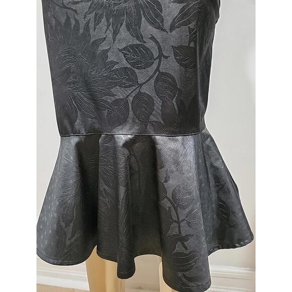 Peter And Jo Made In France Black Jacquard Size 1 (S) Trumpet Women's Skirt #7 - Picture 3 of 12